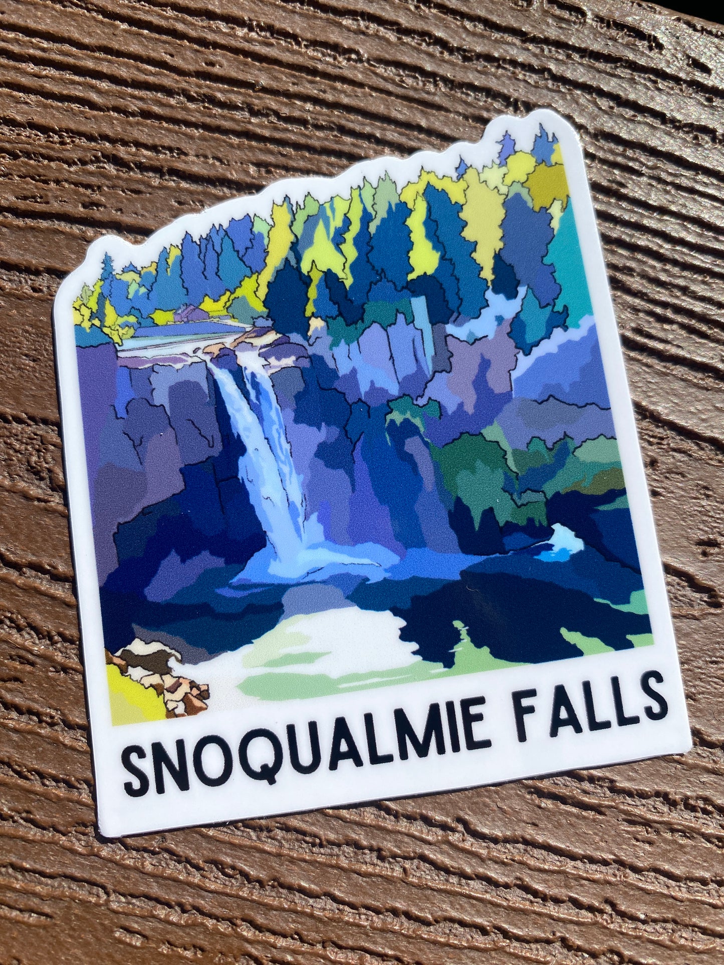 Snoqualmie Falls, Washington Vinyl Decal Waterproof