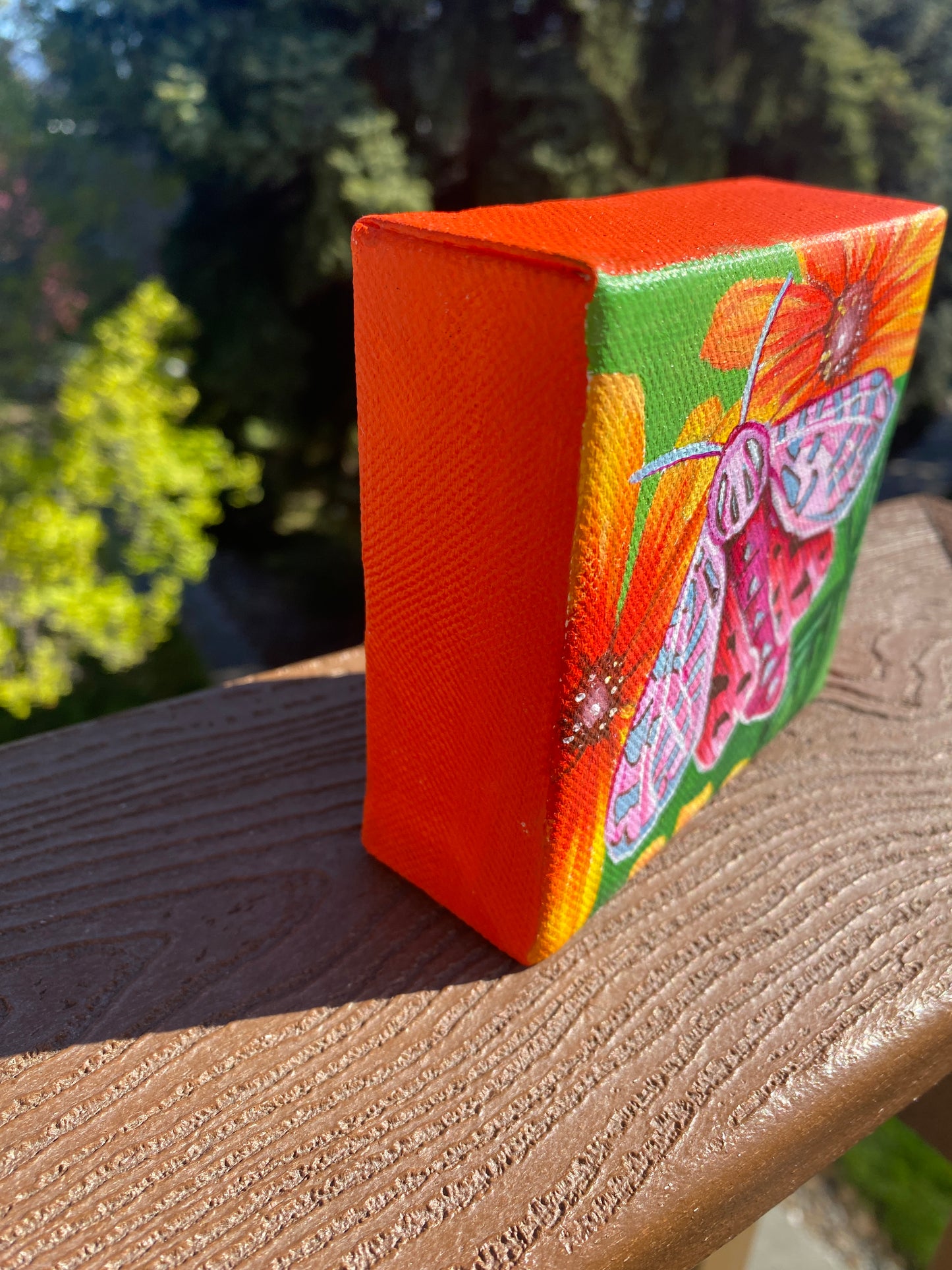 Painted Tiger Moth | Original Acrylic Painting