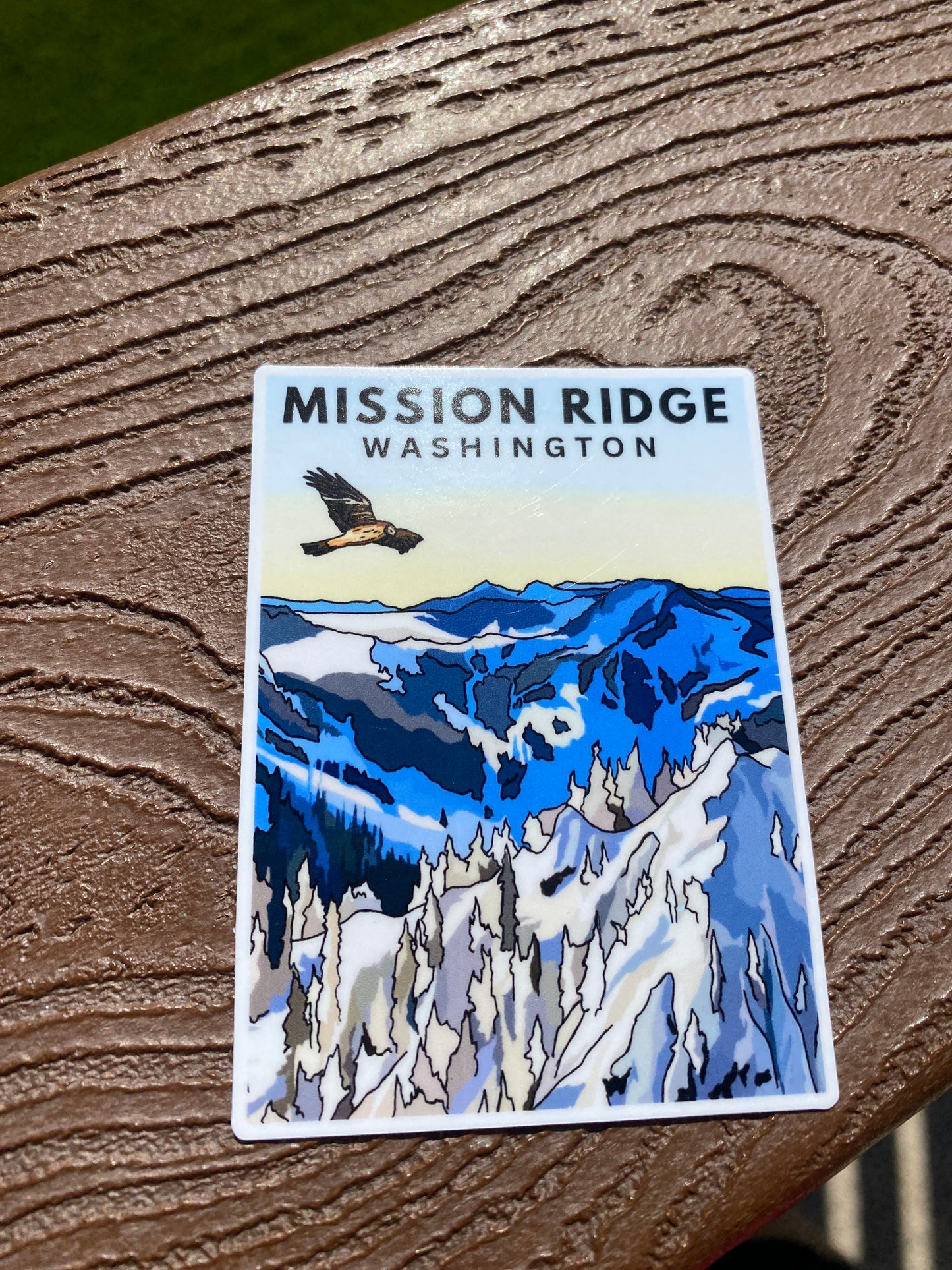 Mission Ridge, Wenatchee, Washington - Waterproof Outdoor Use, UV resistant Decal