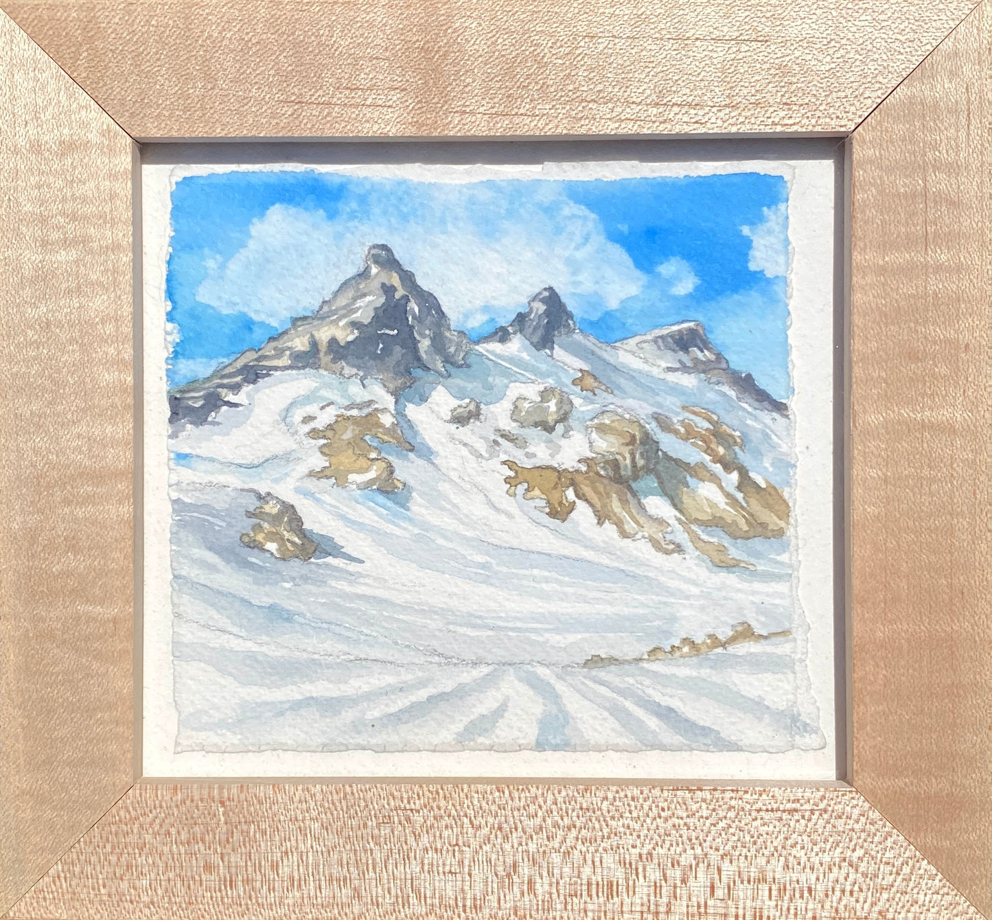 Descending from Neve Col | Original Watercolor Painting - Emma H. Baldwin