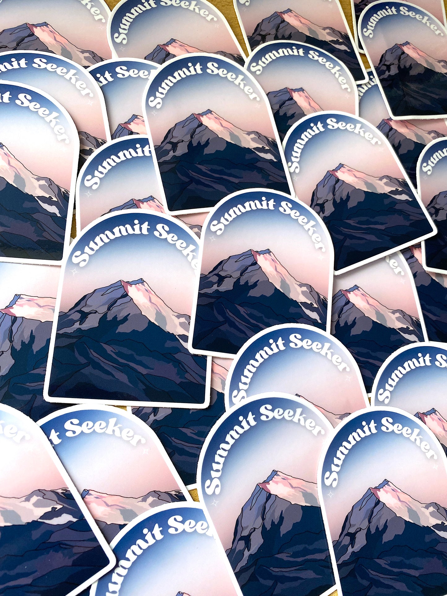 Summit Seeker 2x3" Mountain Sticker for Hikers, Climbers, and Explorers