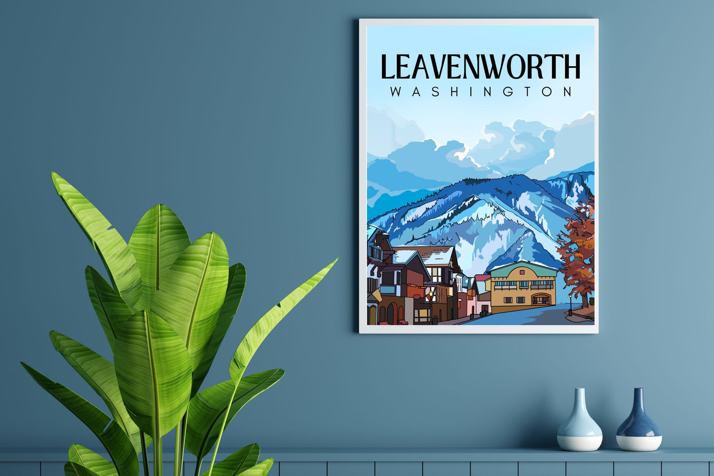 Leavenworth, Washington | Travel Poster Art Print - Wild Life Design Co.