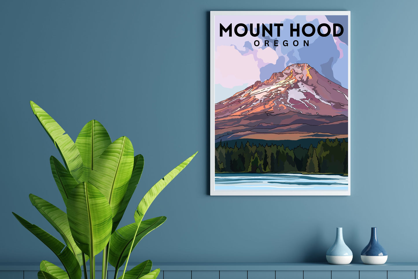 Mt. Hood, Oregon | Travel Poster Art Print - Wild Life Design Co.