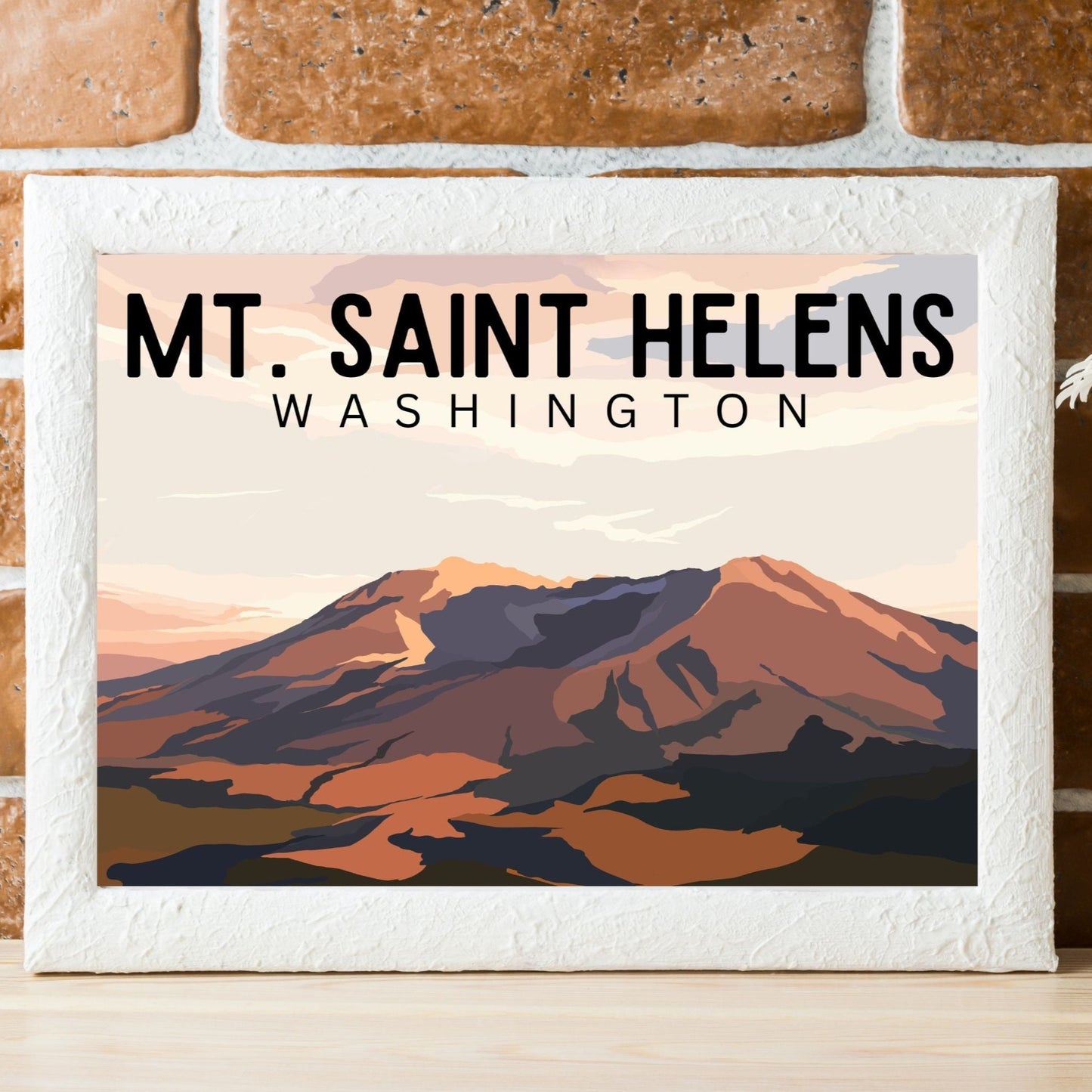Mt. Saint Helens, Washington | Travel Poster Art Print - Wild Life Design Co.