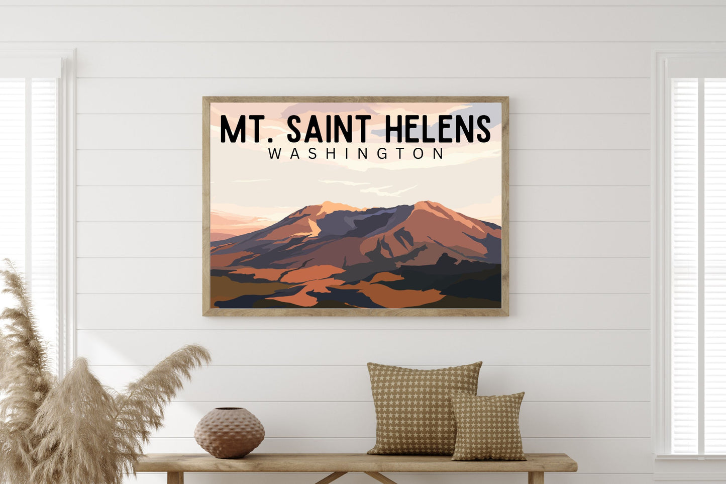 Mt. Saint Helens, Washington | Travel Poster Art Print - Wild Life Design Co.