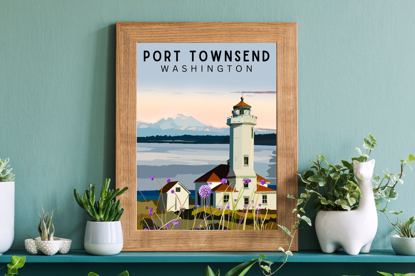 Port Townsend, Washington | Travel Poster Art Print - Wild Life Design Co.