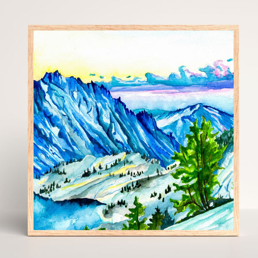 Crystal Lake & McClellan Peak | Original Painting