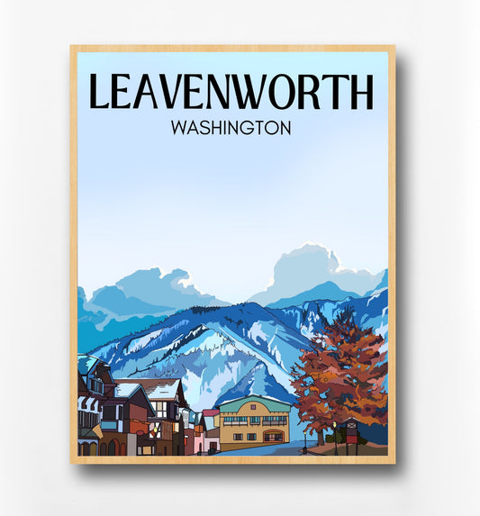 Leavenworth Washington Poster | Travel Print