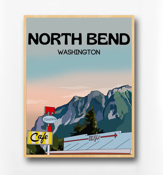 North Bend Twin Peaks Poster | Fine Art Print