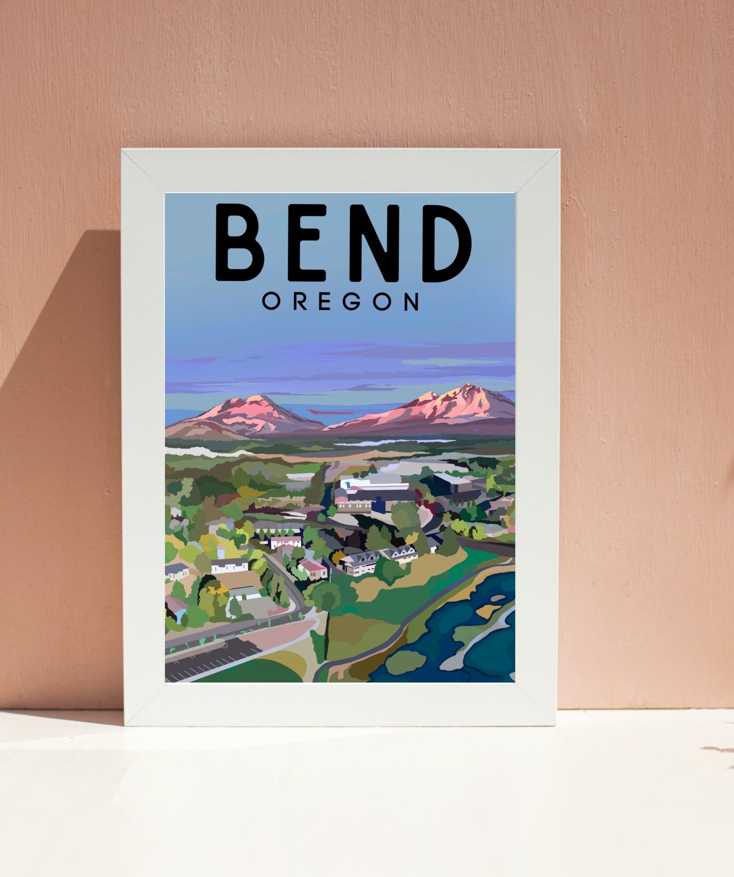Bend, Oregon | Travel Poster Art Print - Wild Life Design Co.