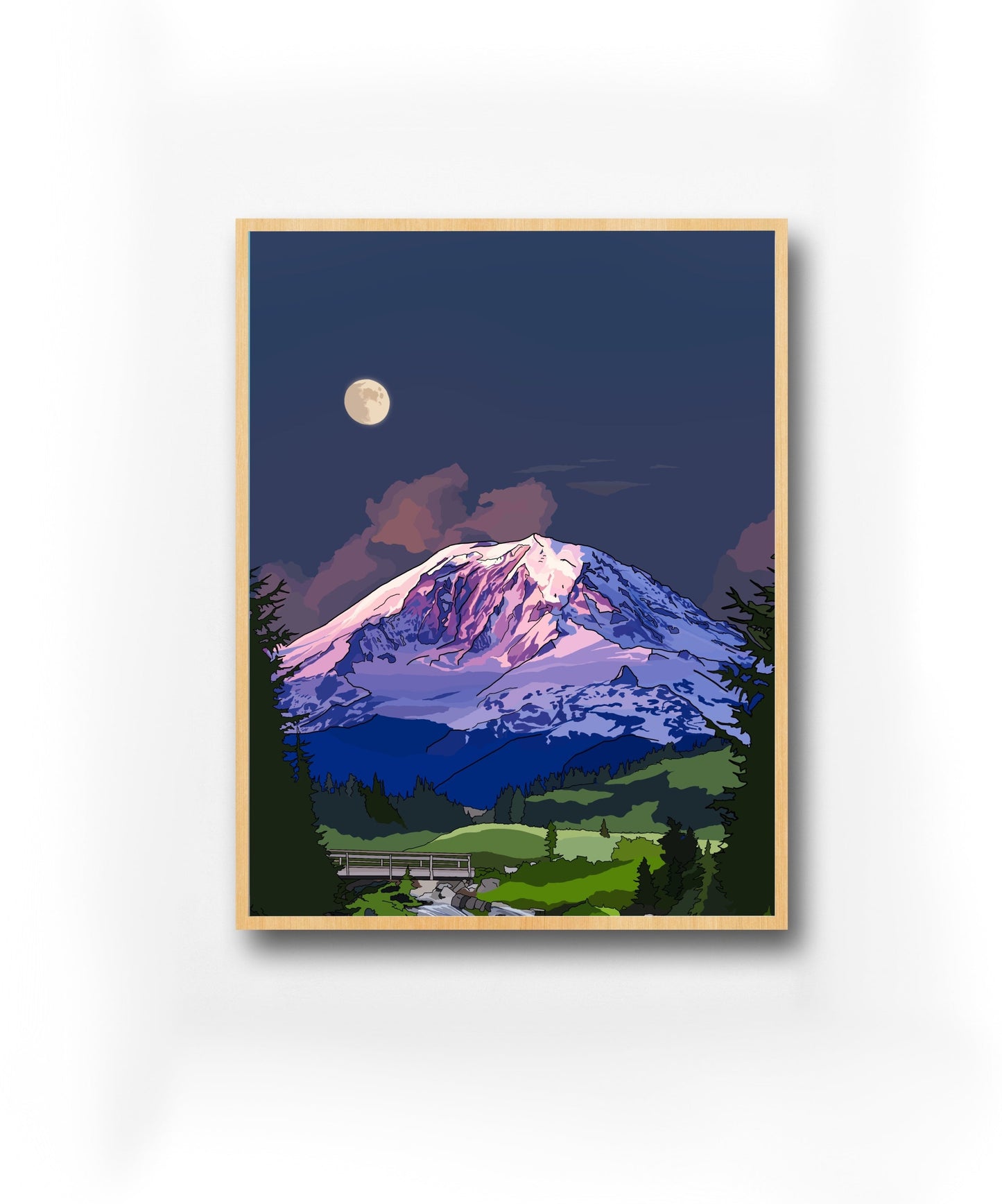 Mount Rainier Art Print