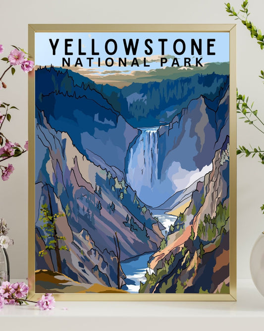 Yellowstone National Park Travel Print