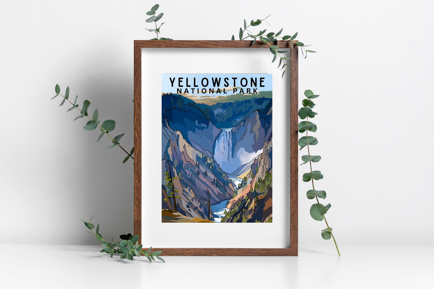 Yellowstone National Park | Travel Poster Art Print - Wild Life Design Co.