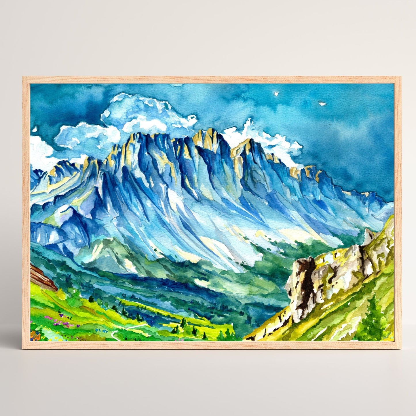 The Dolomites | Original Watercolor Painting - Emma H. Baldwin