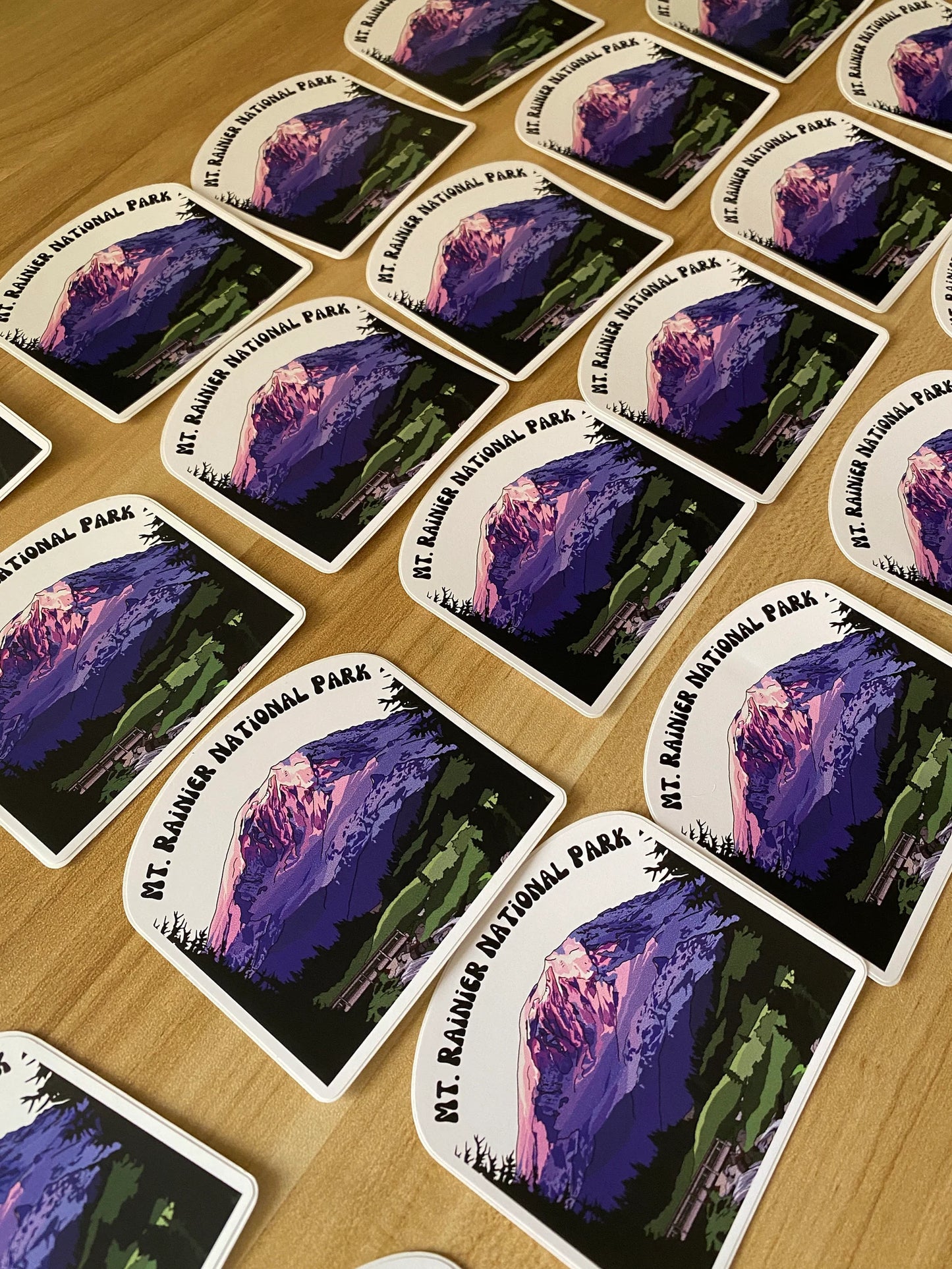 Mount Rainier National Park Sticker | Pacific Northwest, Washington Vinyl Decal