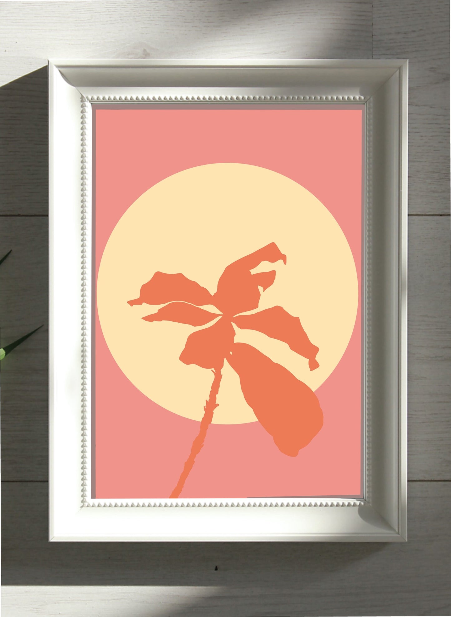 Pink and Yellow Floral Print | Graphic Floral Print
