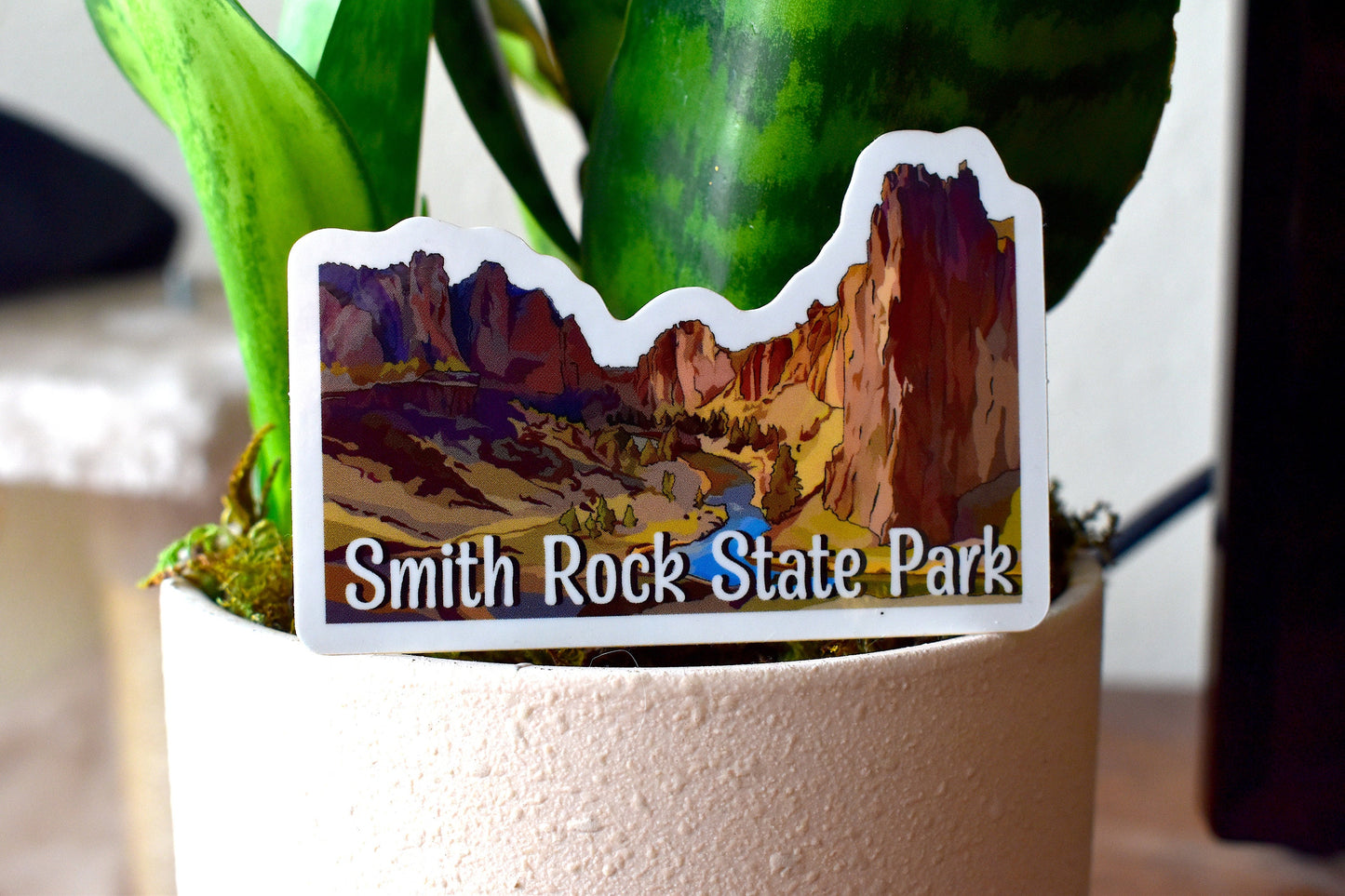 Smith Rock State Park Sticker - Oregon state park sticker, Rock Climbing Vinyl Decal, Waterproof Outdoor Use, Central Oregon