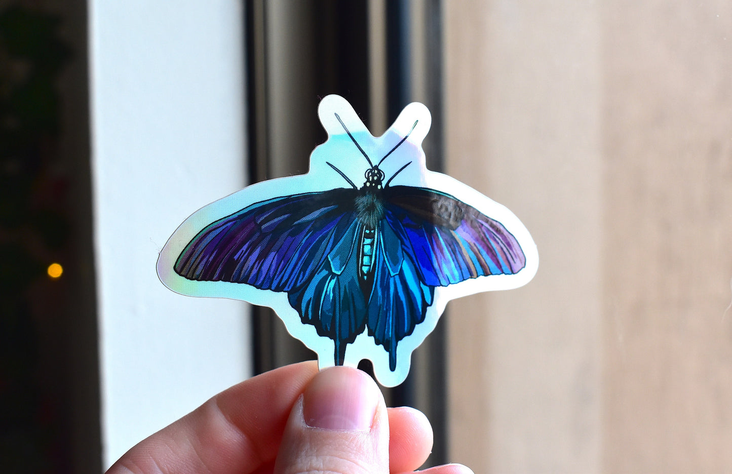 Butterfly Holographic Pinevine Swallowtail Sticker