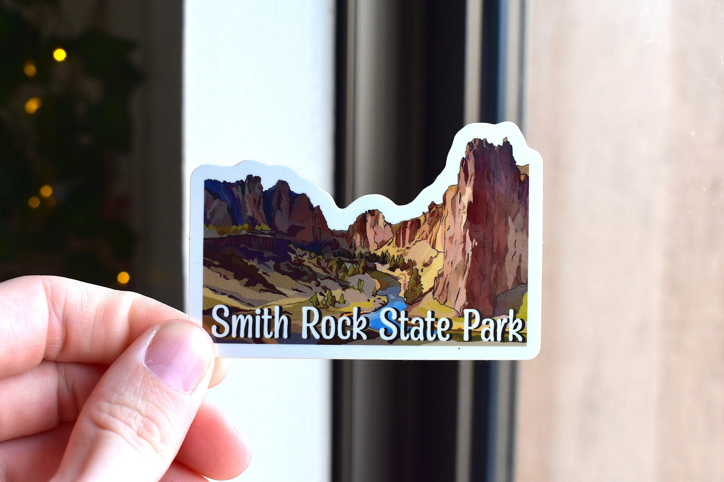 Smith Rock State Park Sticker - Oregon state park sticker, Rock Climbing Vinyl Decal, Waterproof Outdoor Use, Central Oregon