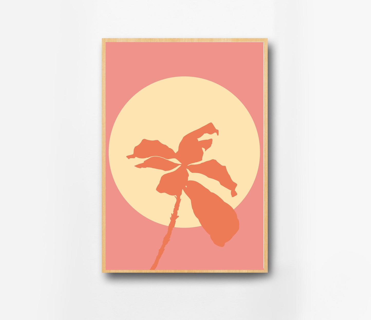 Pink and Yellow Floral Print | Graphic Floral Print