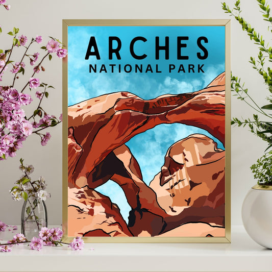 Arches National Park Poster Art | Utah