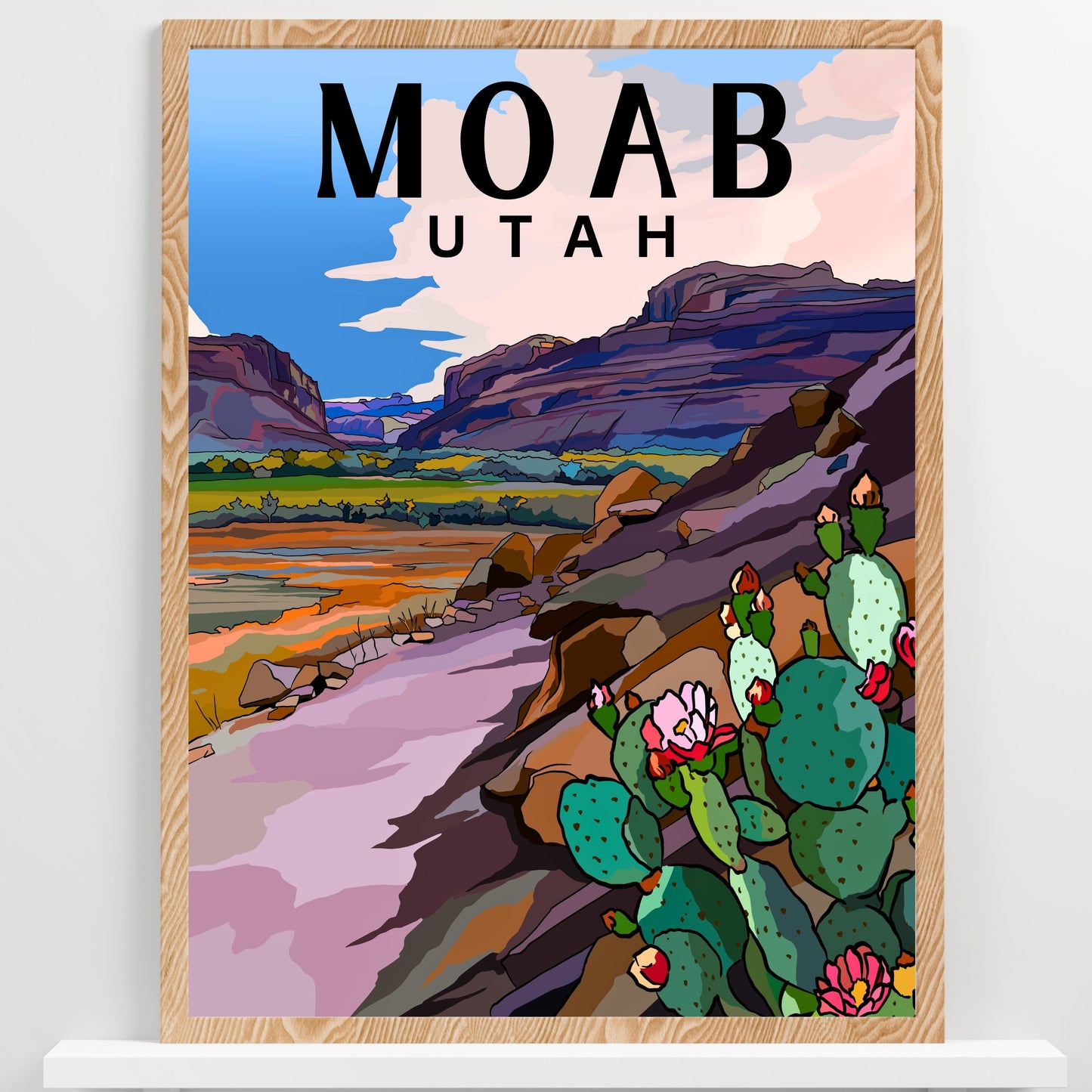 Moab, Utah Poster Art Print