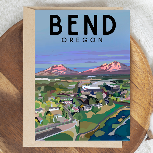 Bend, Oregon Greeting Card | 4x5.5"