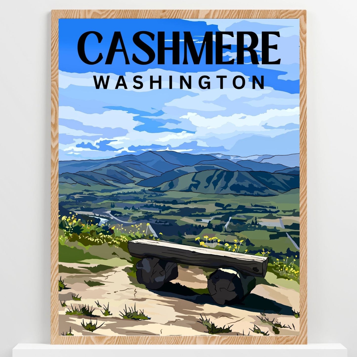 Cashmere, Washington Travel Poster Art Print