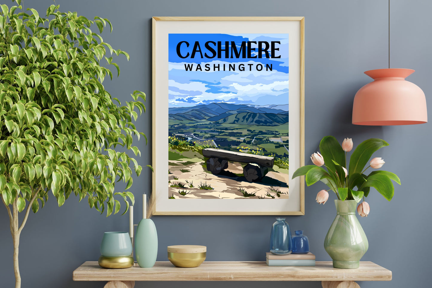 Cashmere, Washington Travel Poster Art Print