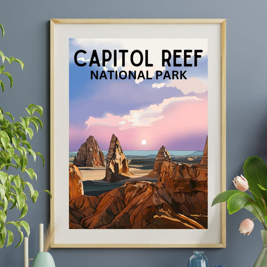 Capitol Reef National Park Poster Art | Utah