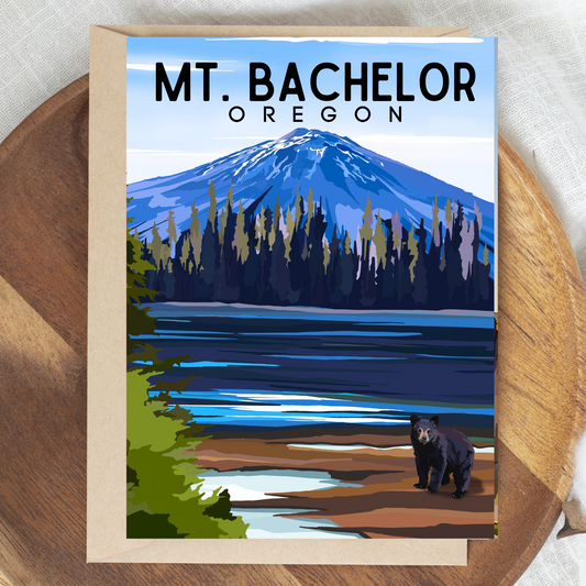 Mt. Bachelor, Oregon Greeting Card | 4x5.5"