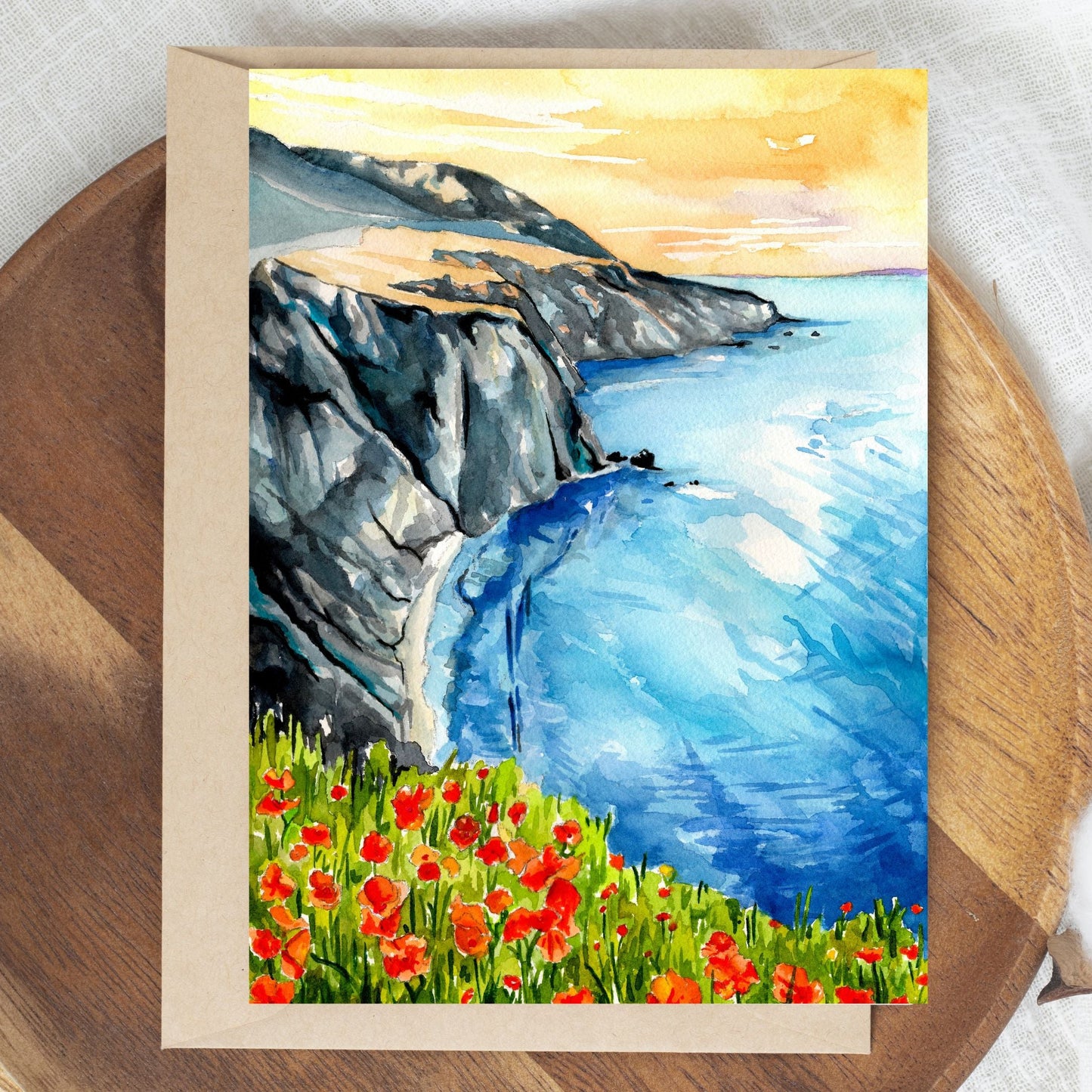 Cliffside Wildflowers Greeting Card | 4x5.5"