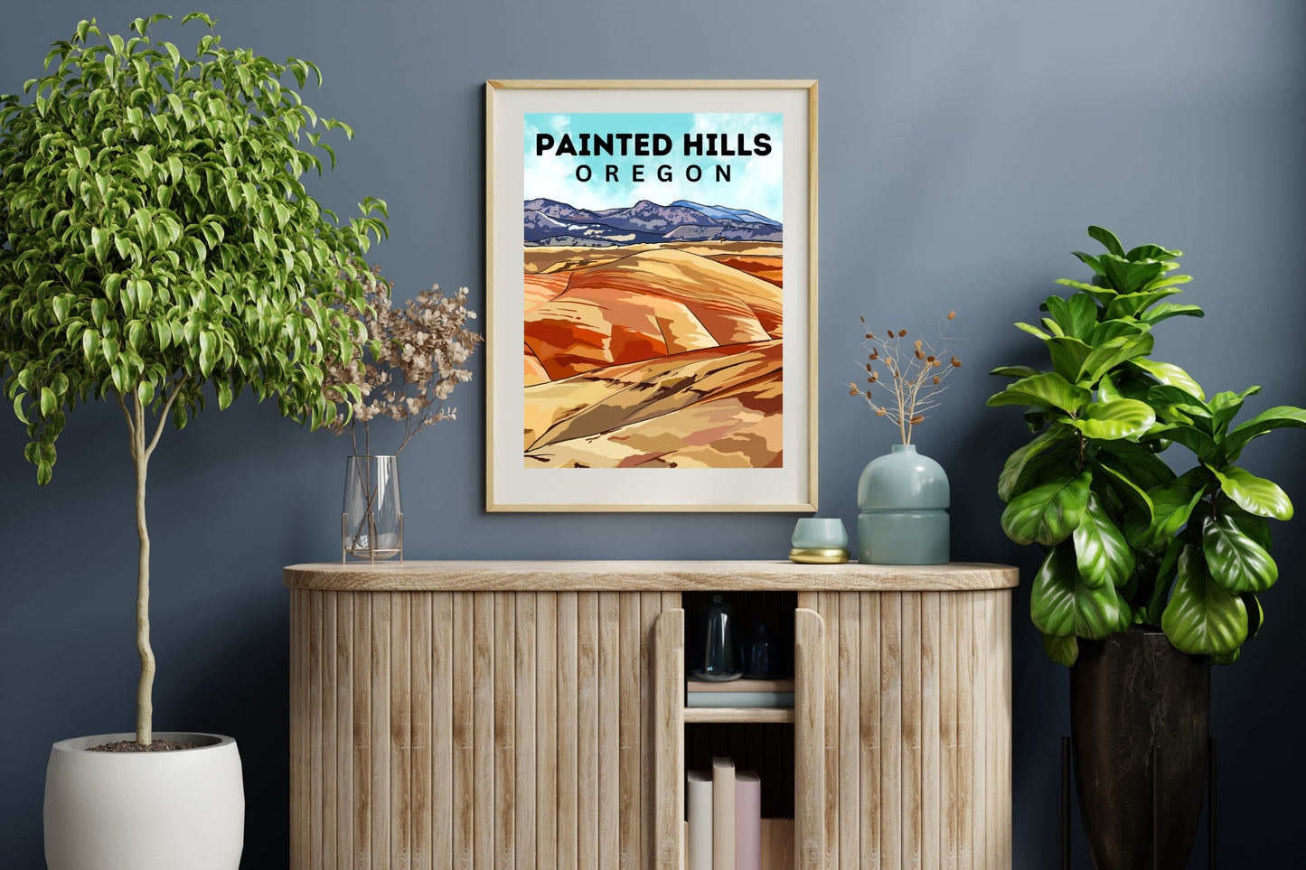 Painted Hills, Oregon Poster Art | John Day Fossil Beds