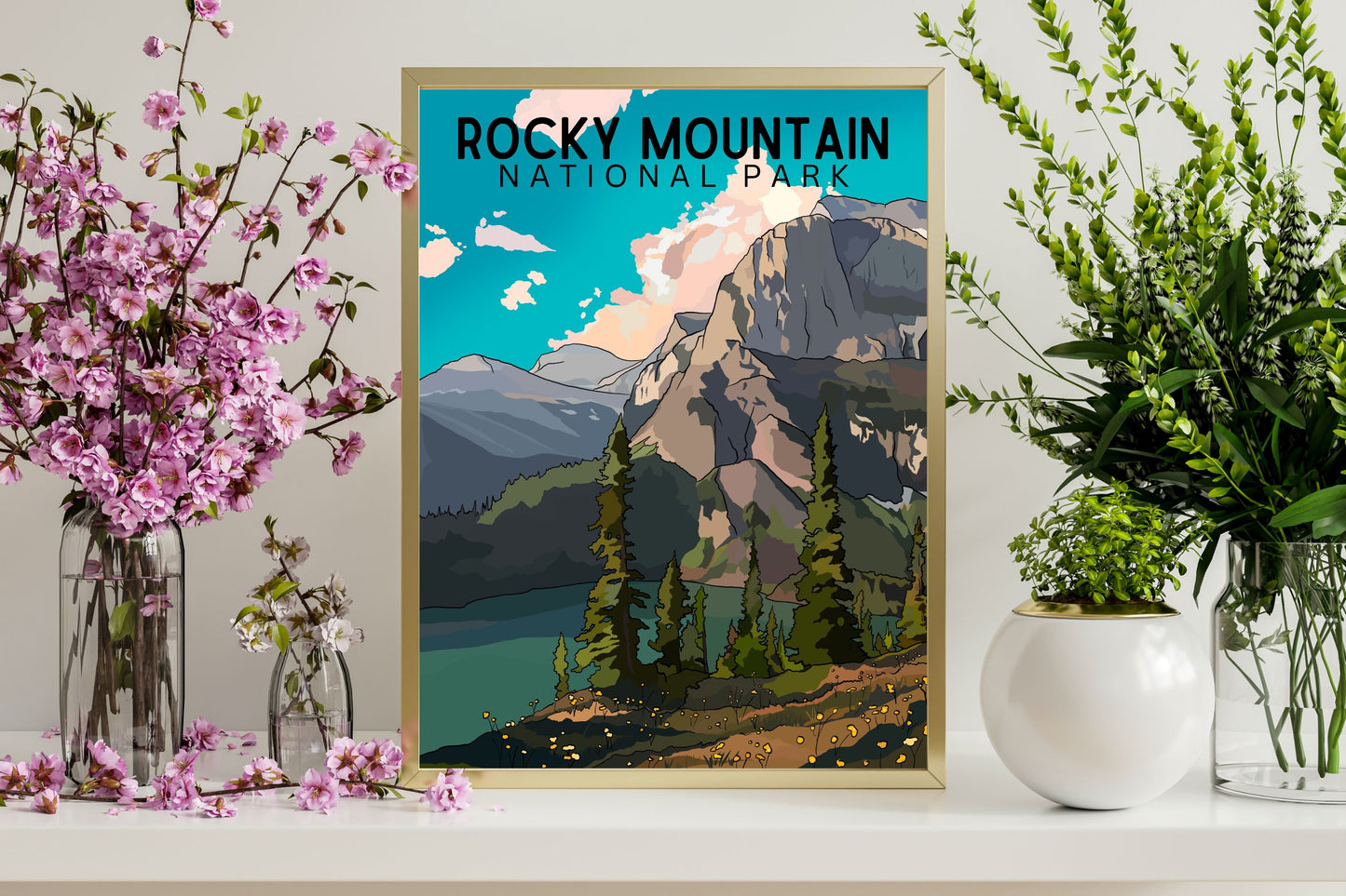 Rocky Mountain National Park Poster Art Print