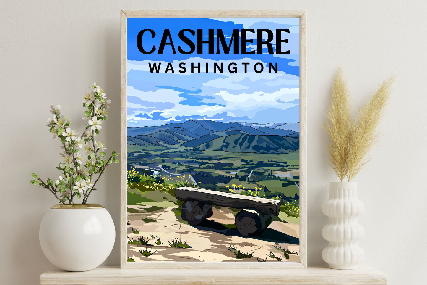 Cashmere, Washington Travel Poster Art Print