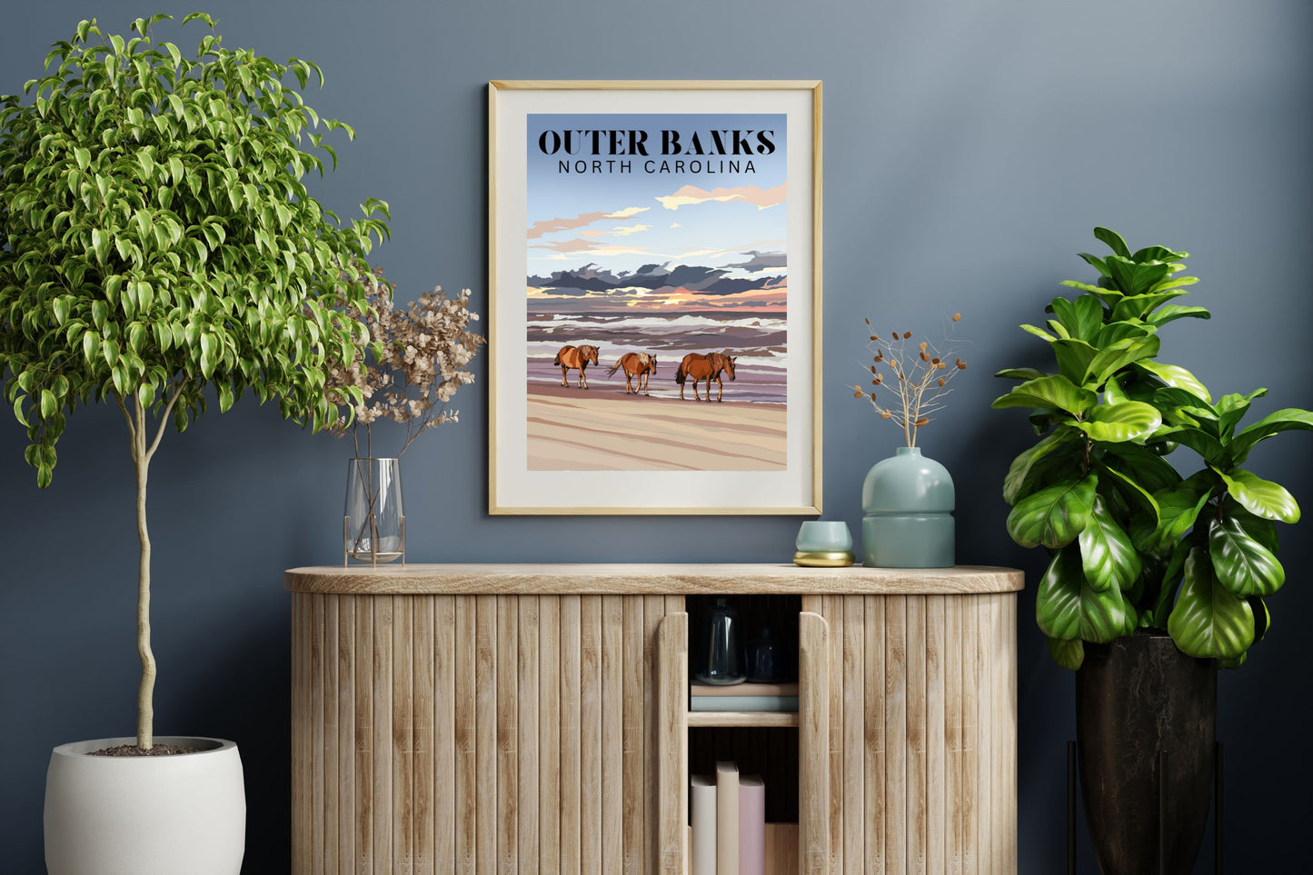 Outer Banks, North Carolina Beach Poster | Ocean Art