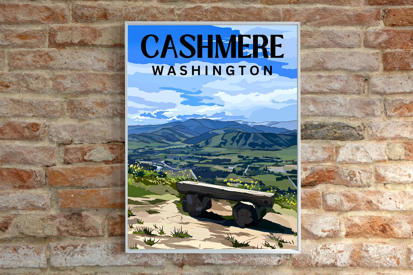 Cashmere, Washington Travel Poster Art Print