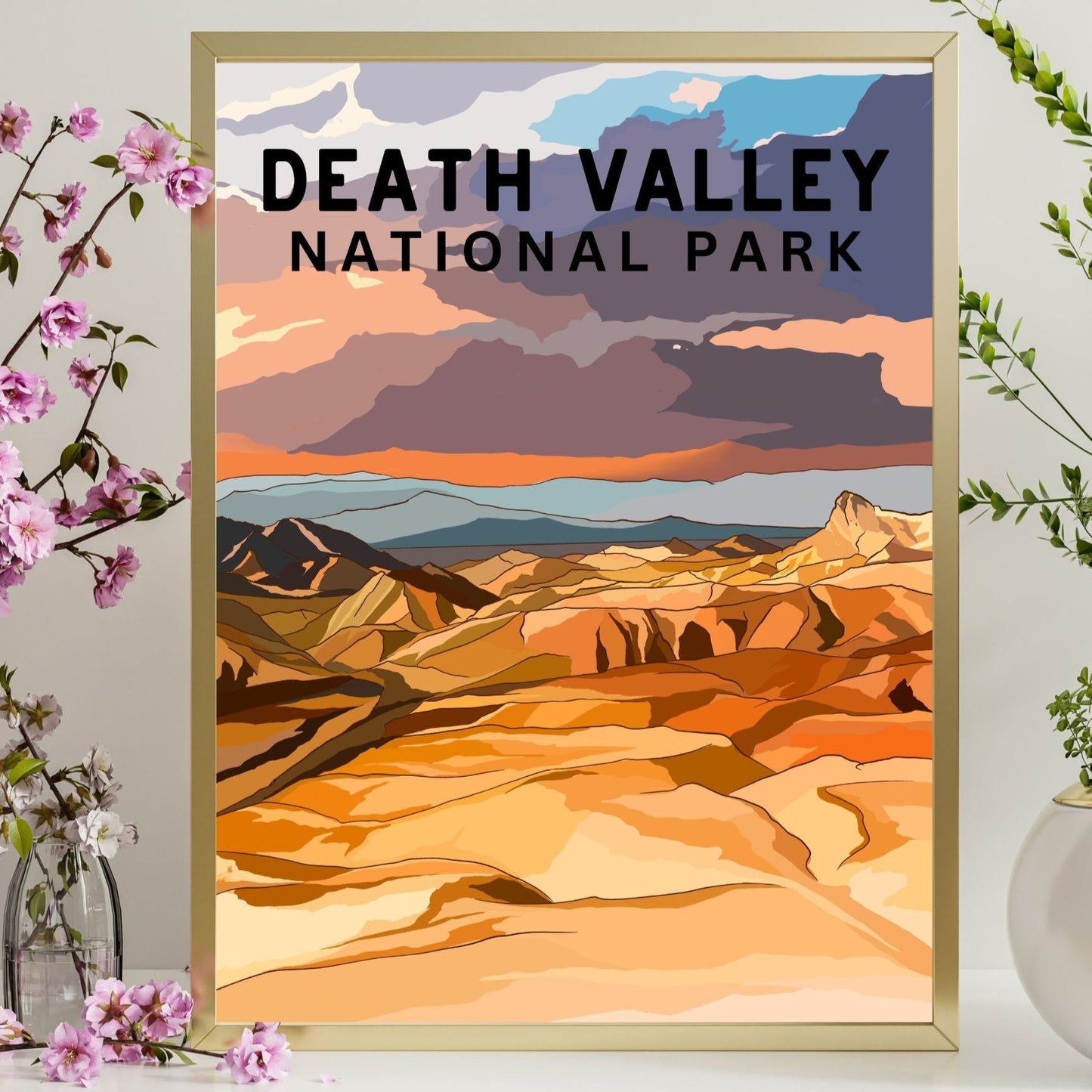 Death Valley National Park Poster Art | California - Nevada