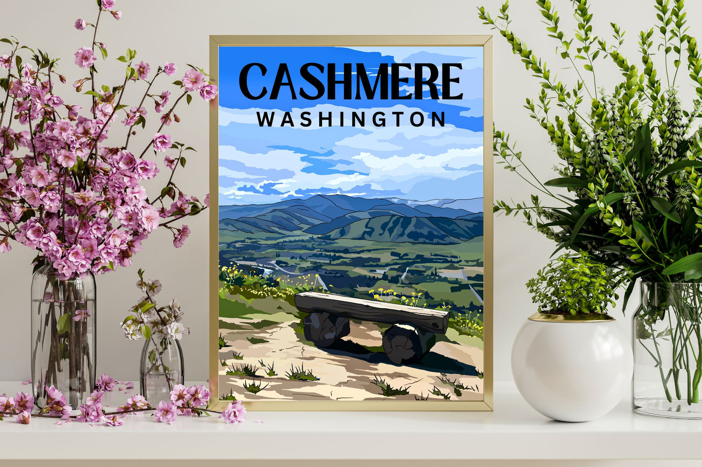 Cashmere, Washington Travel Poster Art Print