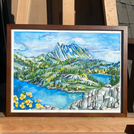 The Enchantments - Prusik Peak | Original Watercolor Painting