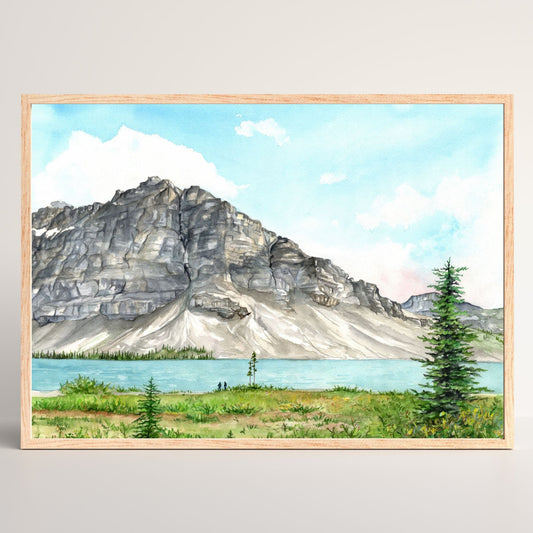 Bow Lake | Archival Watercolor Art Print - Emma H. Baldwin
