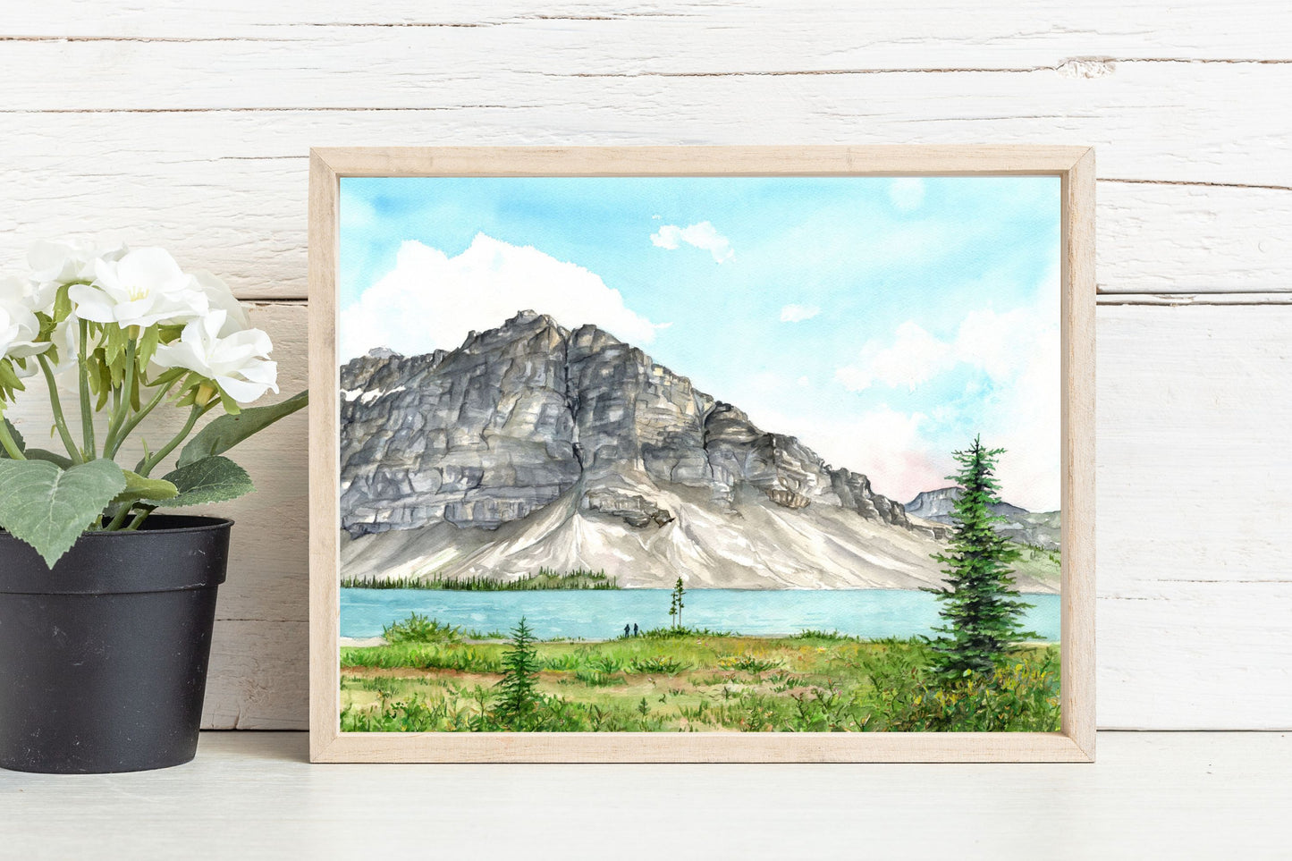 Bow Lake | Archival Watercolor Art Print - Emma H. Baldwin
