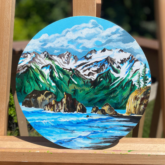 Olympic National Park 'Salt and Sea' | Original Acrylic Painting