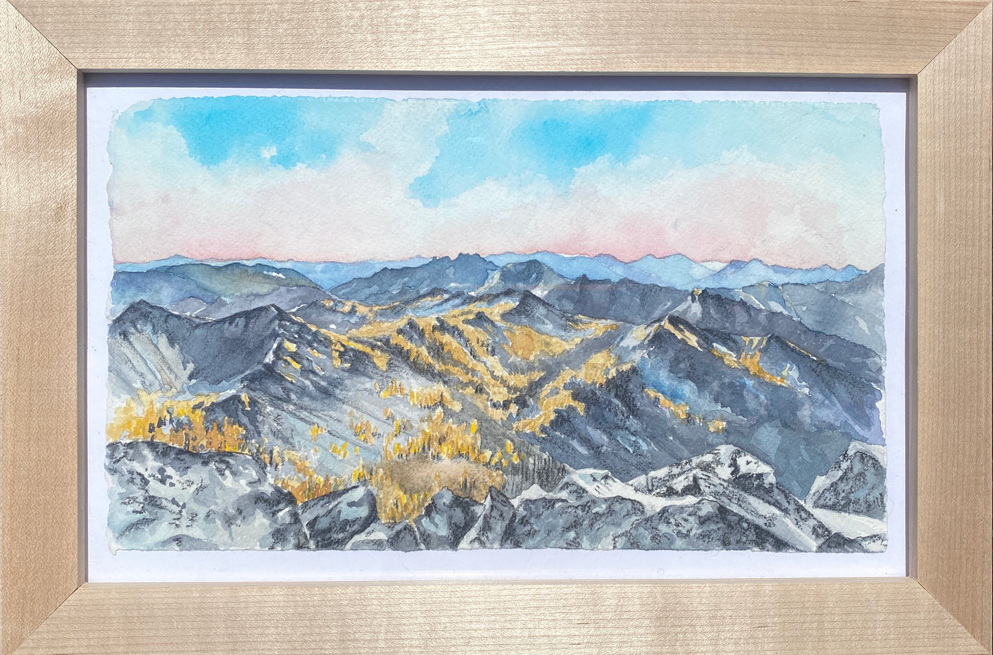 View from Courtney Peak | Original Watercolor Painting - Emma H. Baldwin
