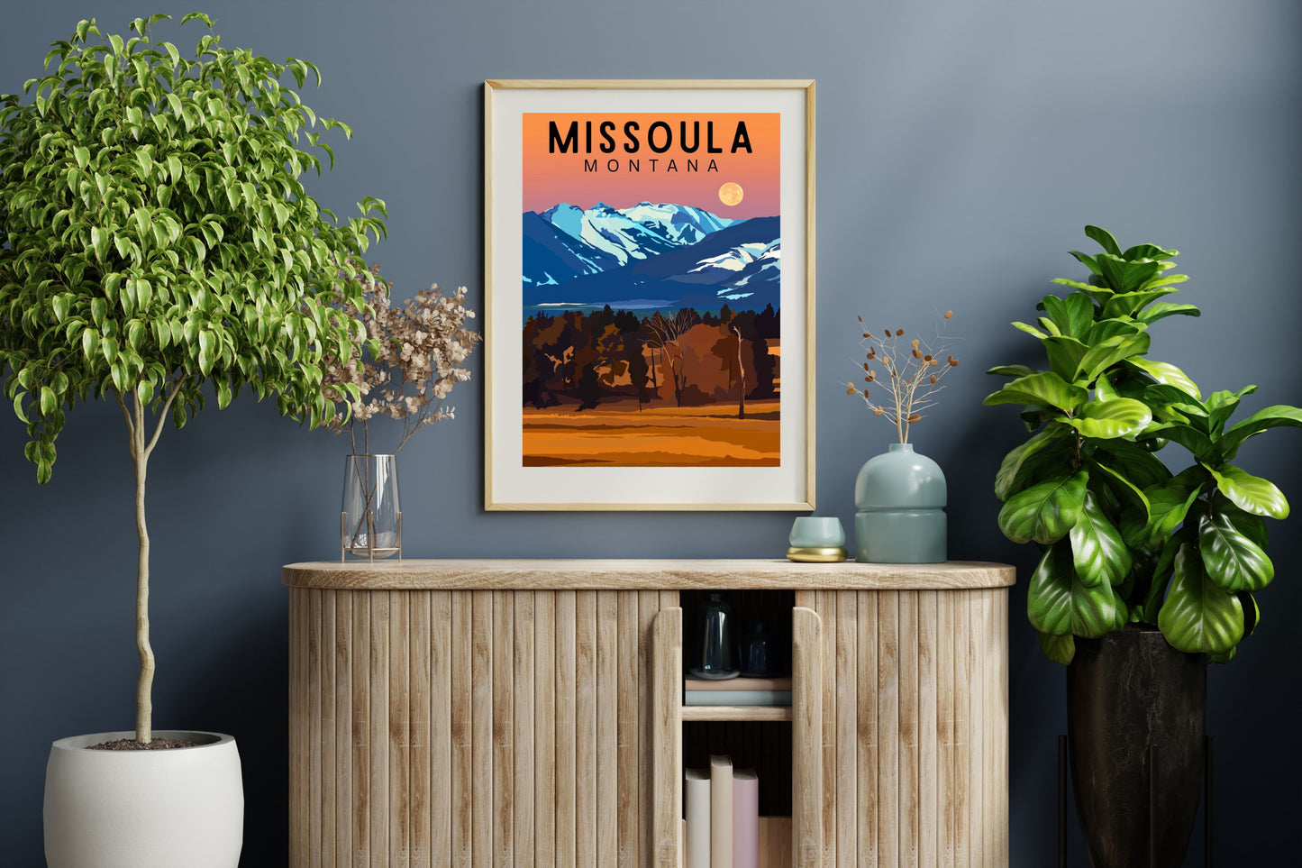 Missoula, Montana Poster Art Print