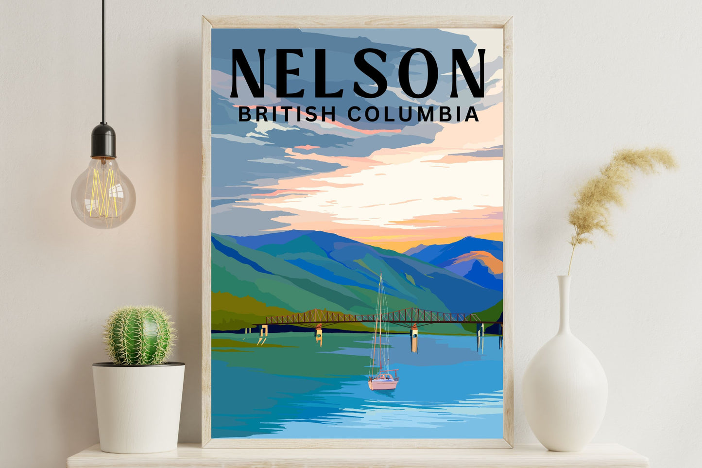 Nelson, British Columbia Poster Art | Pacific Northwest Wall Art