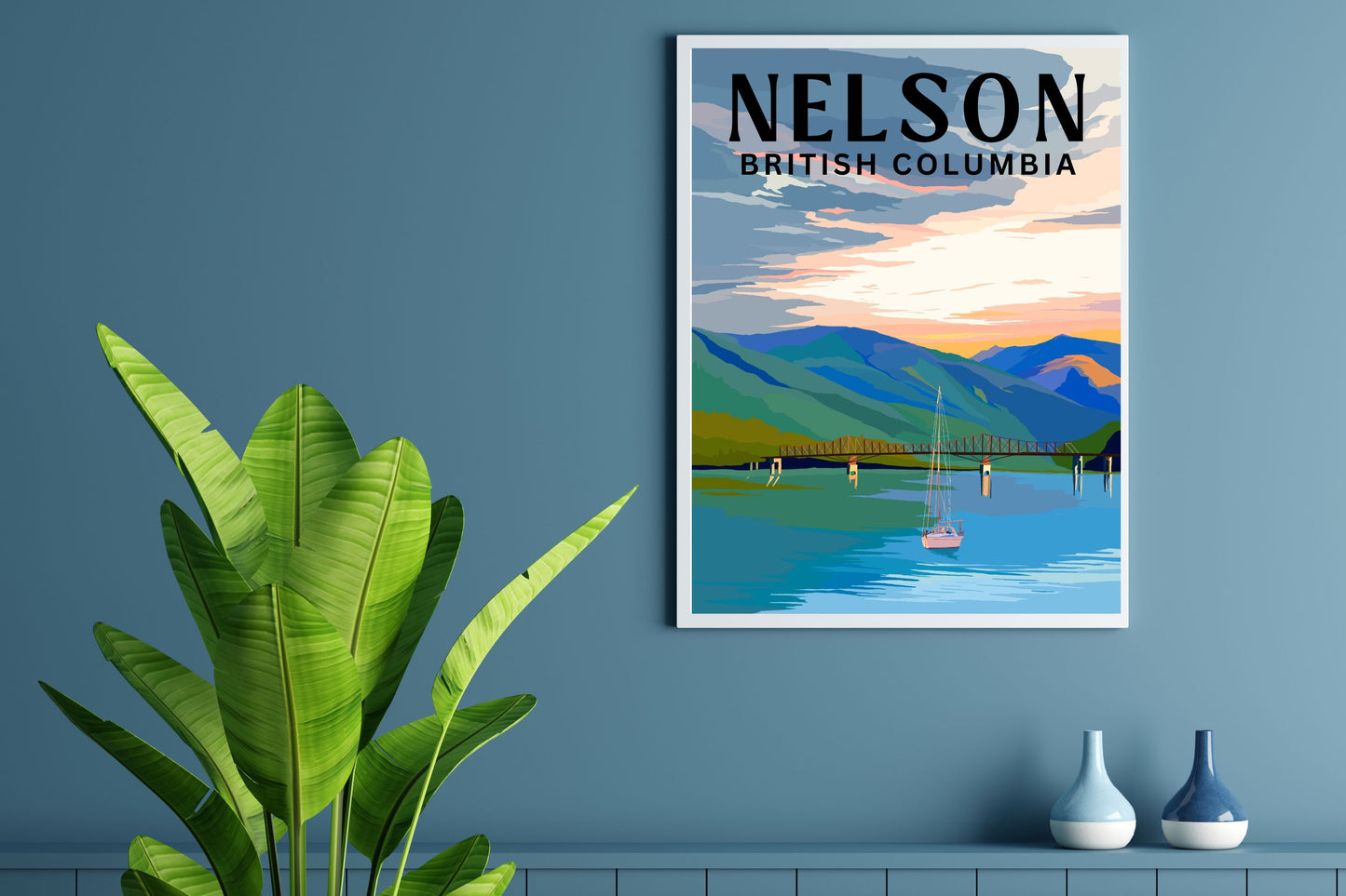 Nelson, British Columbia Poster Art | Pacific Northwest Wall Art