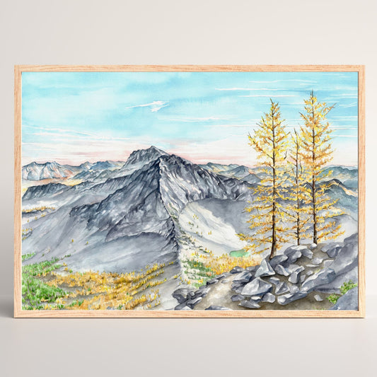 Star Peak | Archival Watercolor Art Print - Emma H. Baldwin