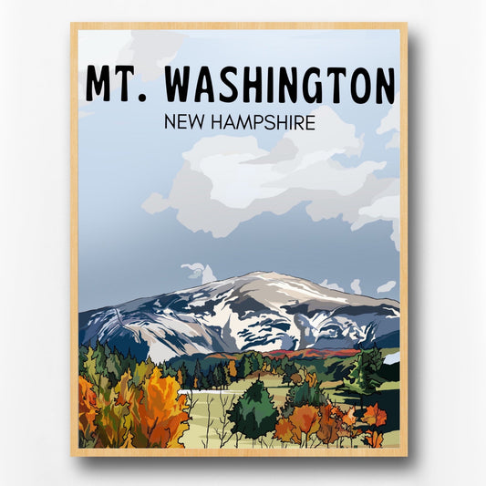 Mount Washington, New Hampshire Poster | Archival Print