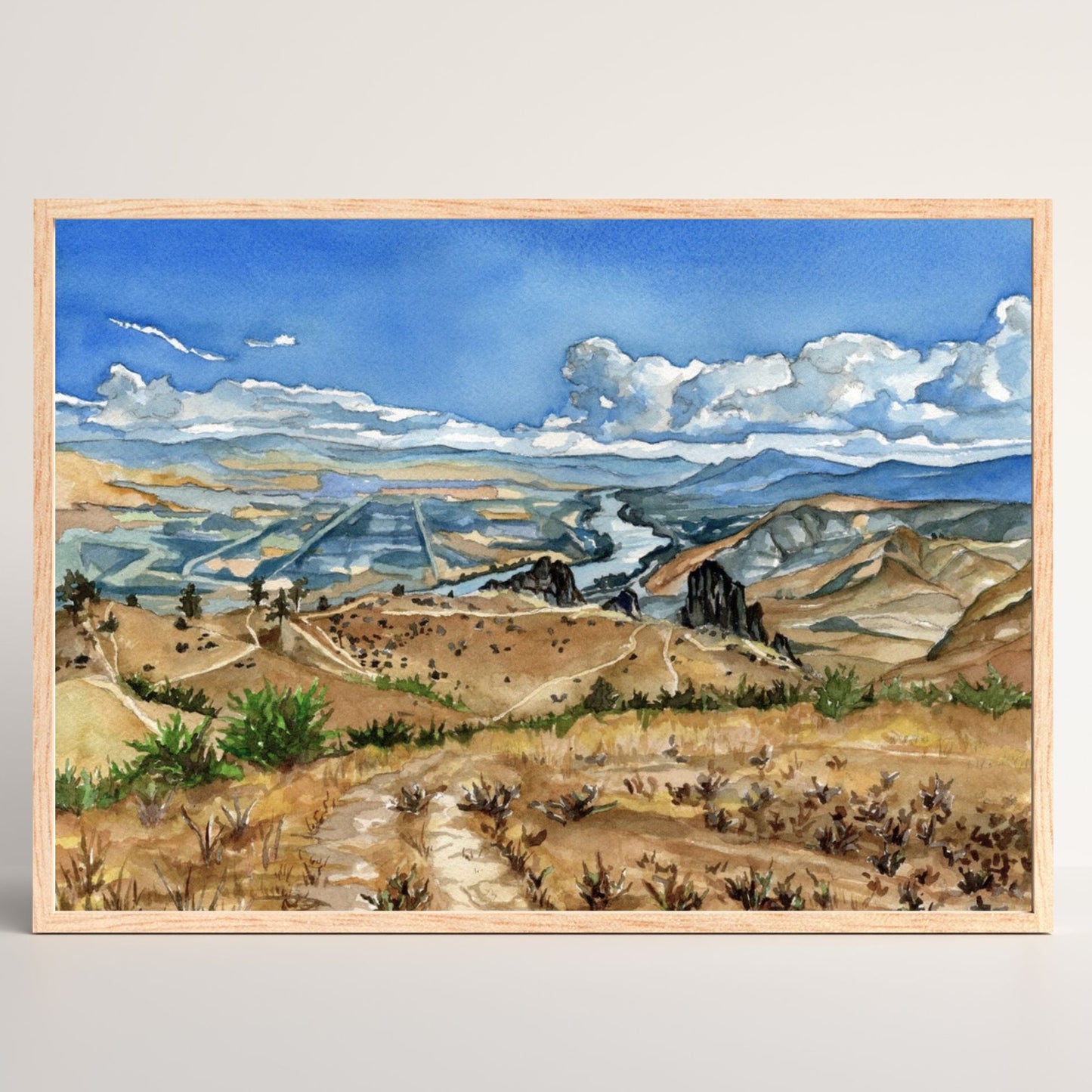 Saddlerock, Wenatchee, WA | Original Watercolor Painting - Emma H. Baldwin